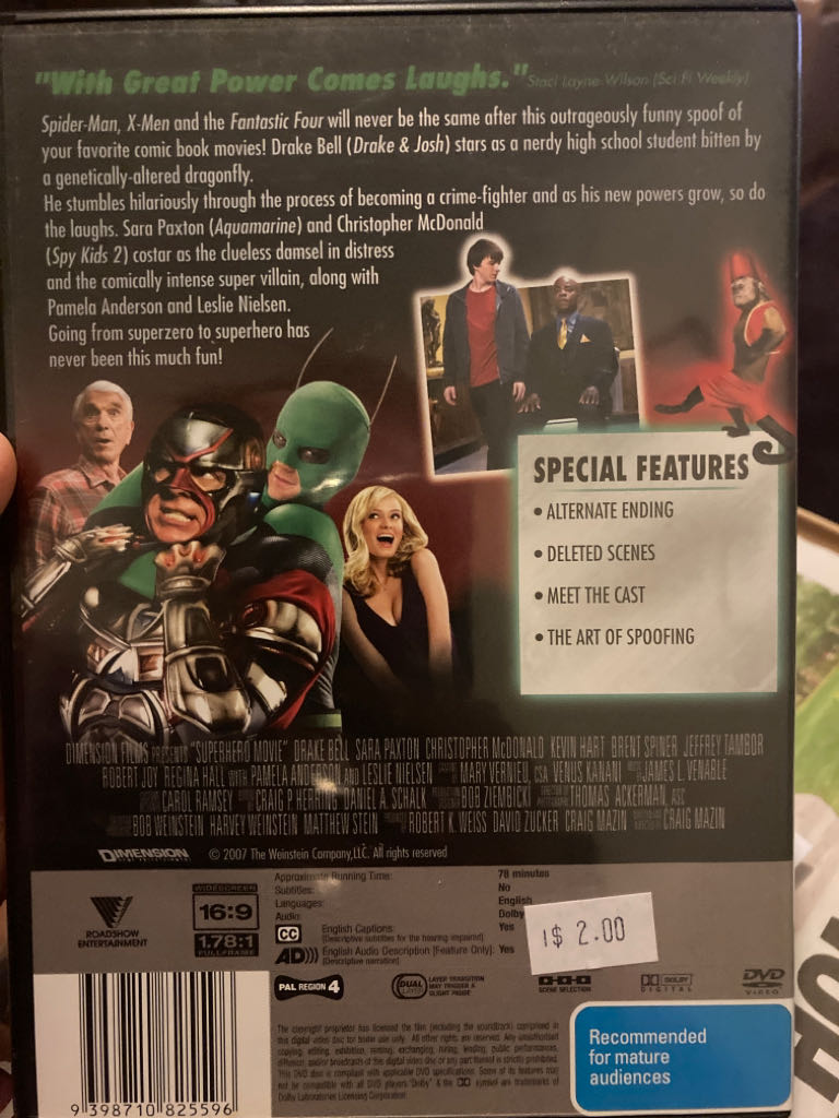 Superhero Movie DVD movie collectible [Barcode 9398710825596] - Main Image 2