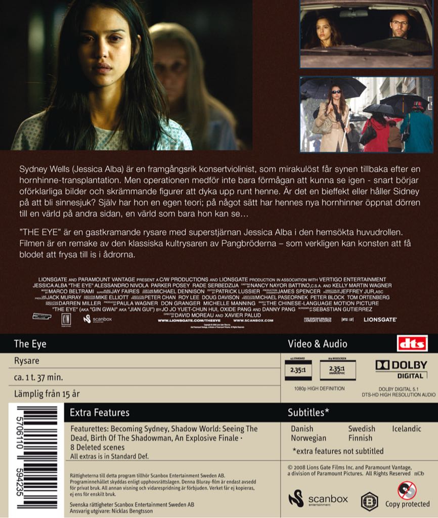 Eye (The)  Blu-ray movie collectible [Barcode 3322069948329] - Main Image 2