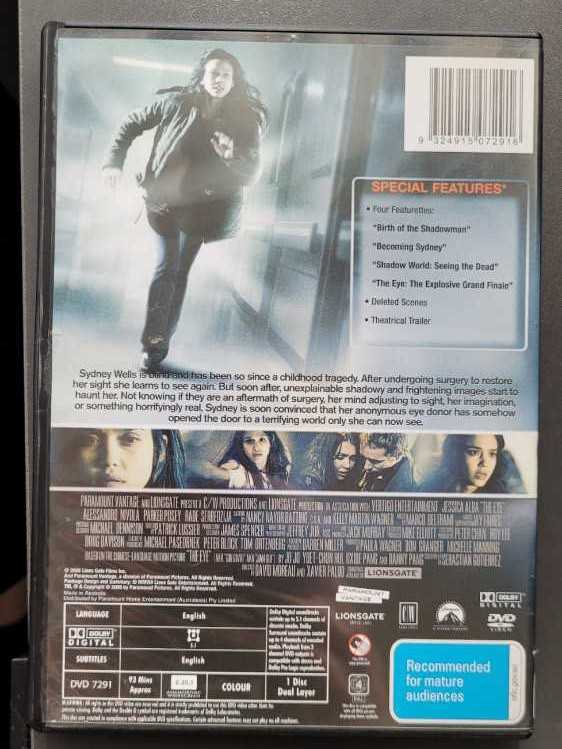 The Eye DVD movie collectible [Barcode 9324915072916] - Main Image 2