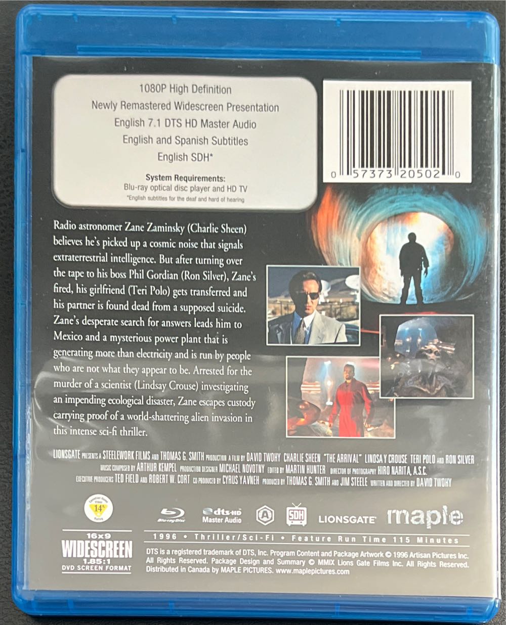 The Arrival Blu-ray movie collectible [Barcode 057373205020] - Main Image 3