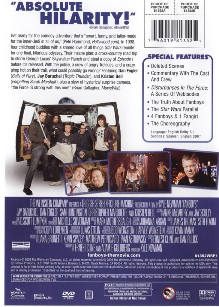 Fanboys Digital Copy movie collectible [Barcode 4042564118124] - Main Image 2