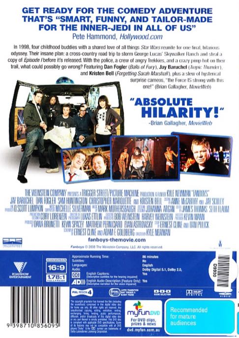 Fanboys DVD movie collectible [Barcode 9398710856095] - Main Image 2