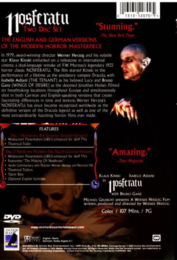 Nosferatu DVD movie collectible [Barcode 813251010175] - Main Image 2
