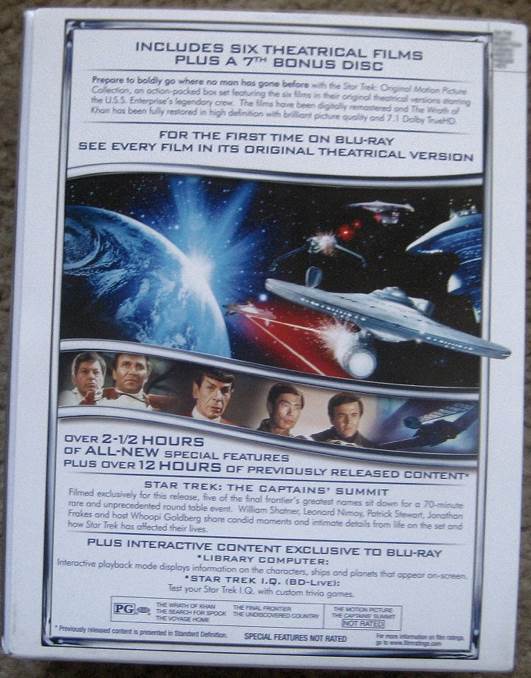 Star Trek: Original Motion Picture Collection DVD movie collectible [Barcode 097360719666] - Main Image 2