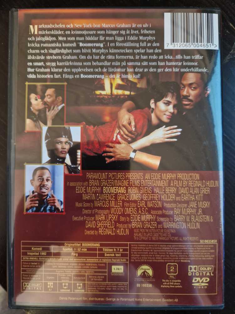 Boomerang DVD movie collectible [Barcode 7312065004651] - Main Image 2