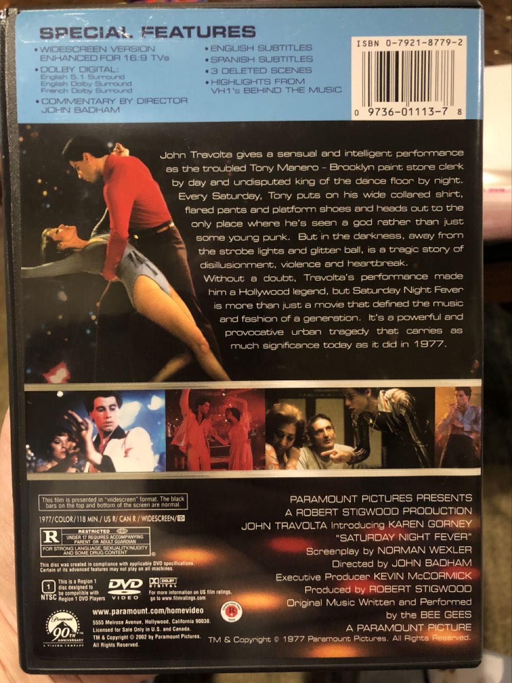 Saturday Night Fever DVD movie collectible [Barcode 097360111378] - Main Image 3