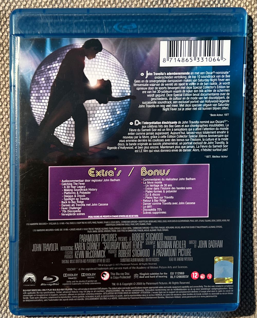 Saturday Night Fever 4K Ultra HD movie collectible [Barcode 8714865331064] - Main Image 2