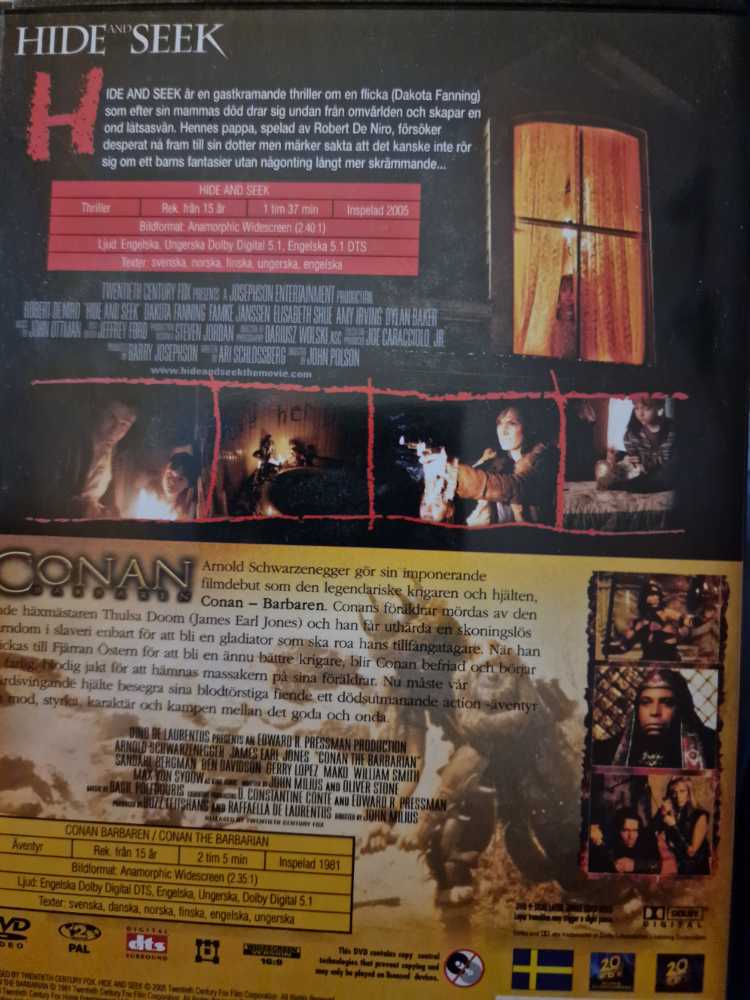 Hide and Seek DVD movie collectible [Barcode 5039036020350] - Main Image 3