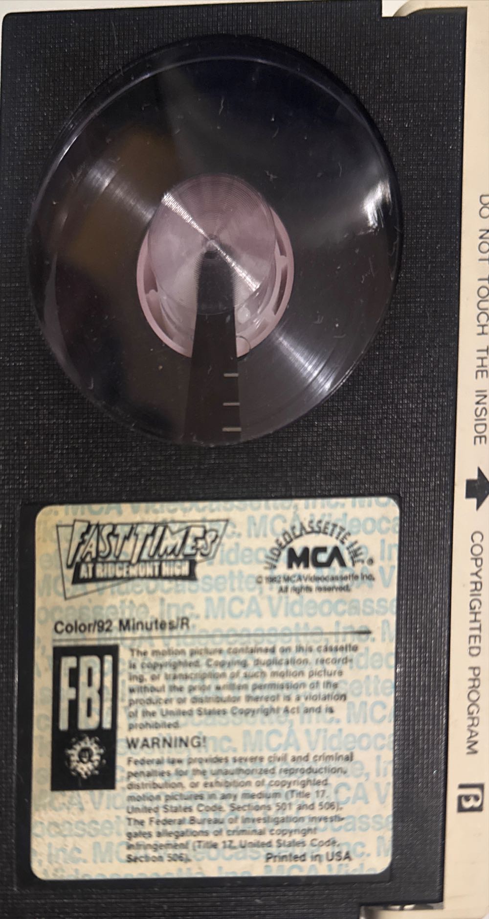 Fast Times at Ridgemont High VHS movie collectible [Barcode 041291701535] - Main Image 3