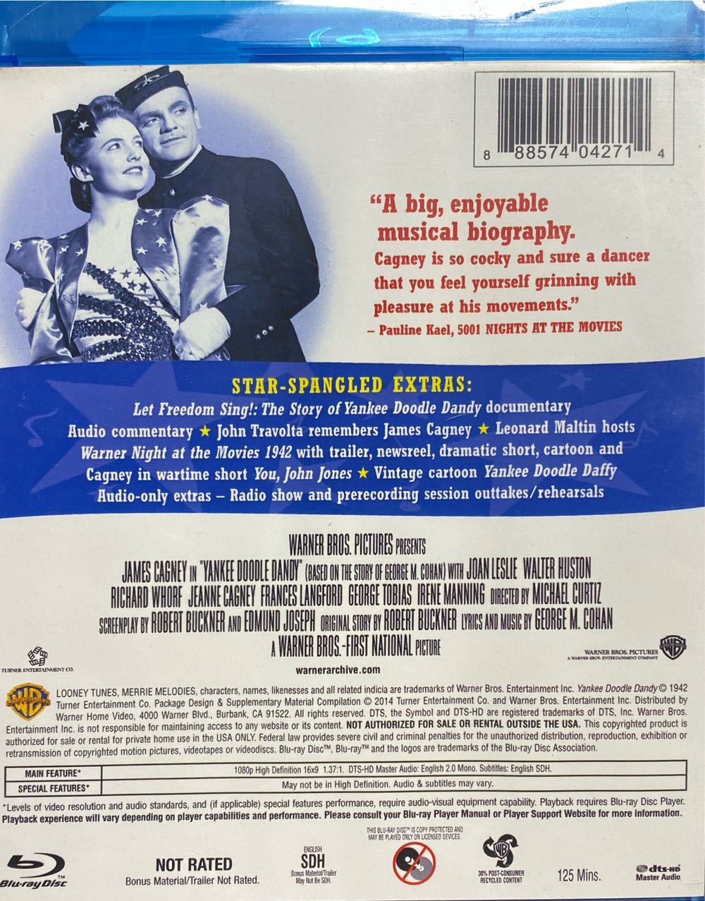 Yankee Doodle Dandy Blu-ray movie collectible [Barcode 888574042714] - Main Image 2