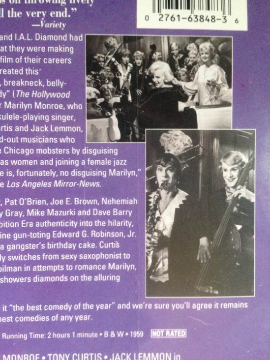 Some Like It Hot VHS movie collectible [Barcode 027616384836] - Main Image 2