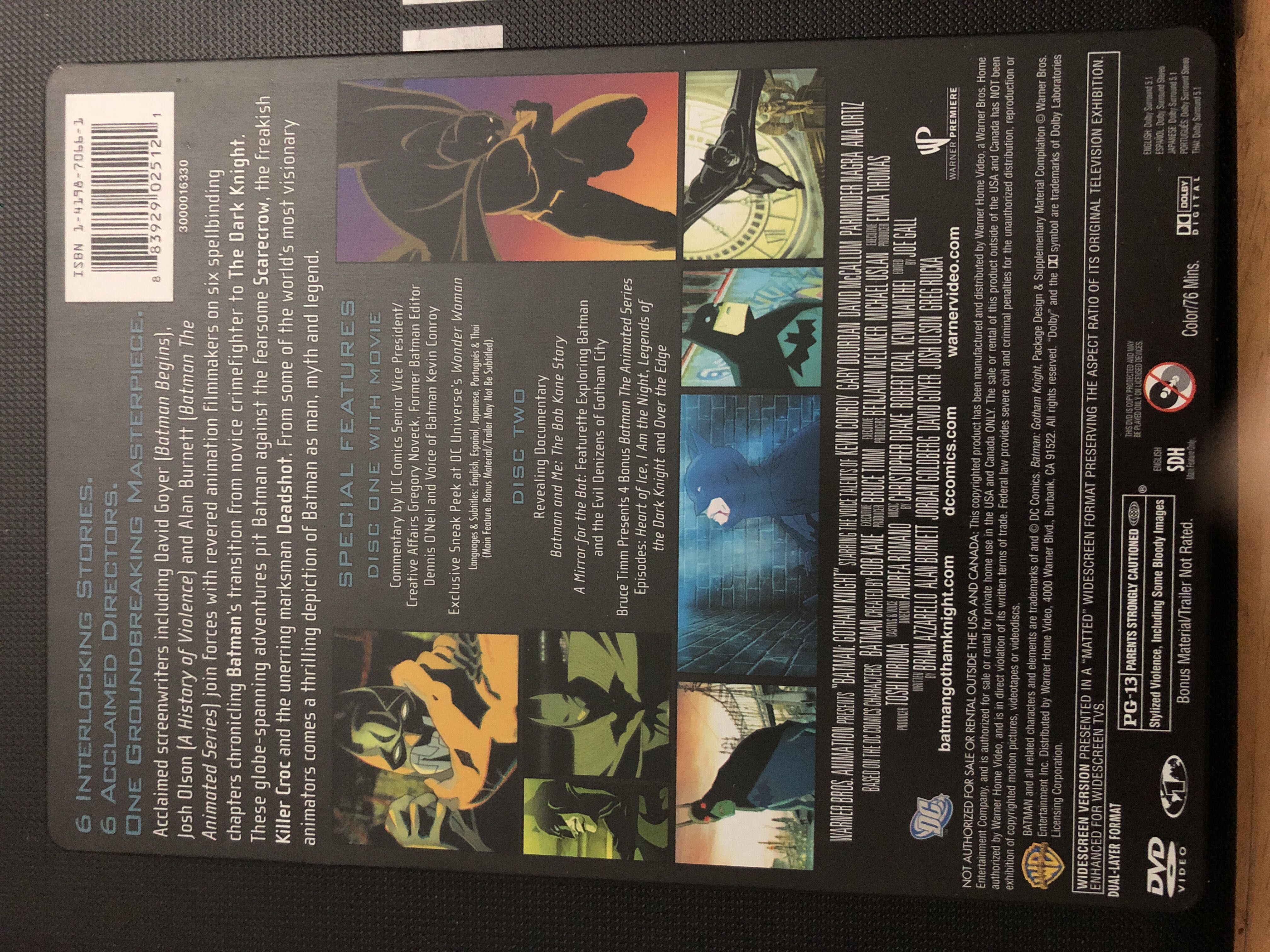 Batman: Gotham Knight (Best Buy Exclusive Steelbook / Two-Disc Special Edition) DVD movie collectible [Barcode 883929025121] - Main Image 2