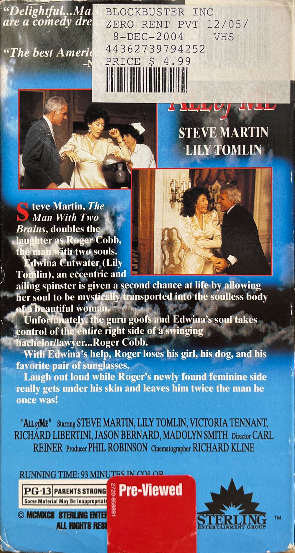 All of Me VHS movie collectible [Barcode 6009663210560] - Main Image 2