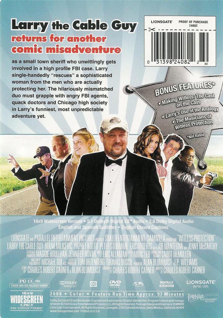 Witless Protection DVD movie collectible [Barcode 031398240822] - Main Image 2