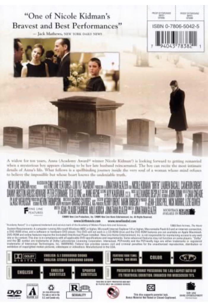 Birth DVD movie collectible [Barcode 065935207795] - Main Image 2