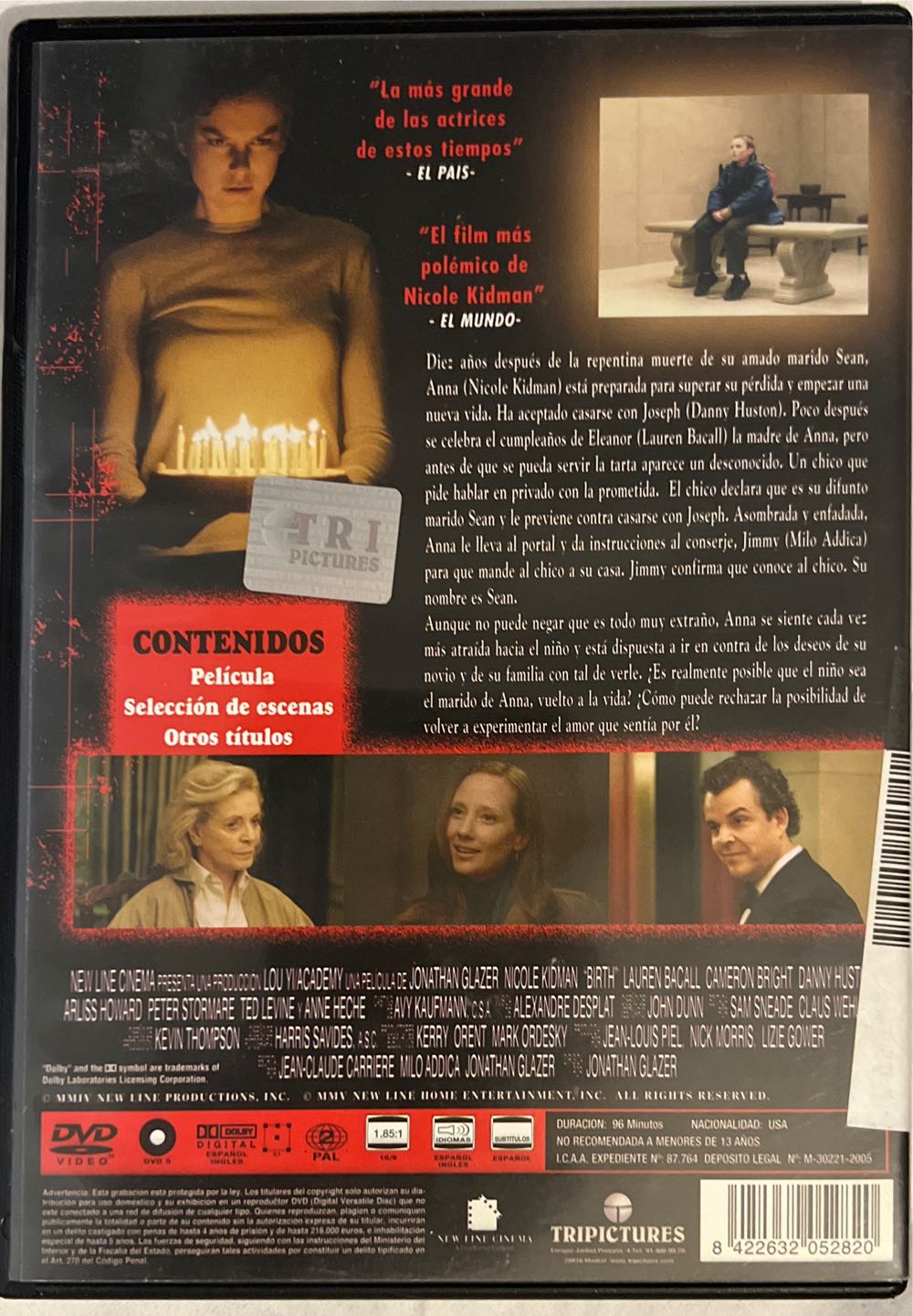 Reencarnación (Birth) DVD movie collectible [Barcode 7036988013254] - Main Image 2