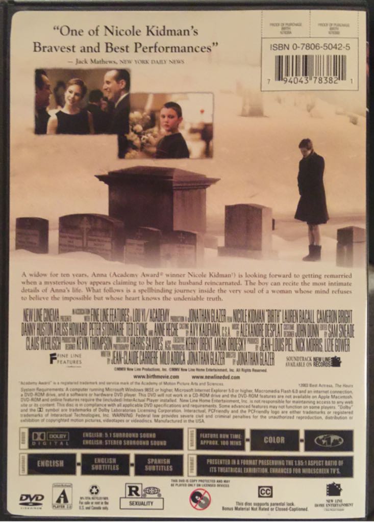Birth DVD movie collectible [Barcode 794043783821] - Main Image 2