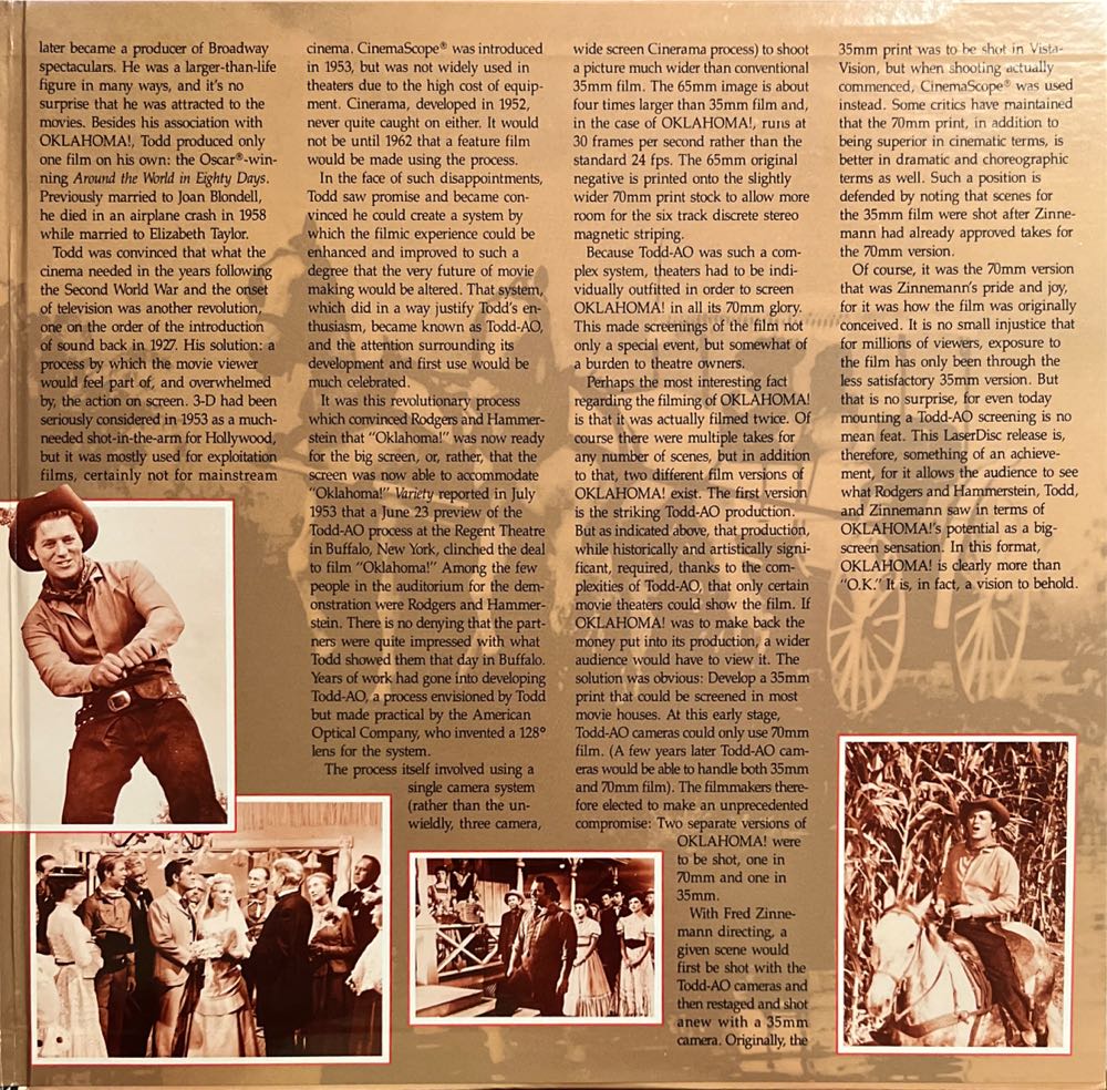 Oklahoma! Laser Disc movie collectible [Barcode 086162426964] - Main Image 4