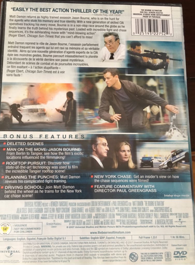 The Bourne Ultimatum DVD movie collectible - Main Image 2