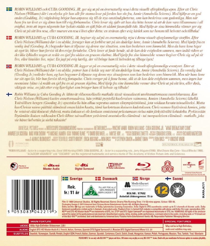 Dreams Blu-ray movie collectible [Barcode 5050629068276] - Main Image 2