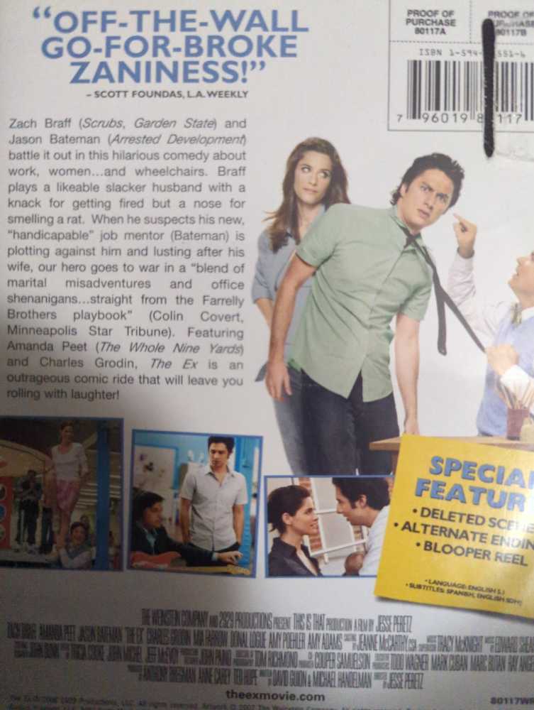 The Ex DVD movie collectible [Barcode 065935809203] - Main Image 2