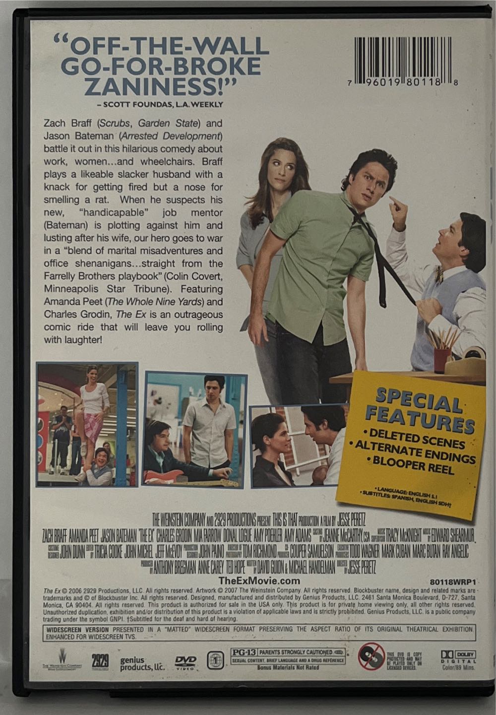 The Ex DVD movie collectible [Barcode 796019801188] - Main Image 2