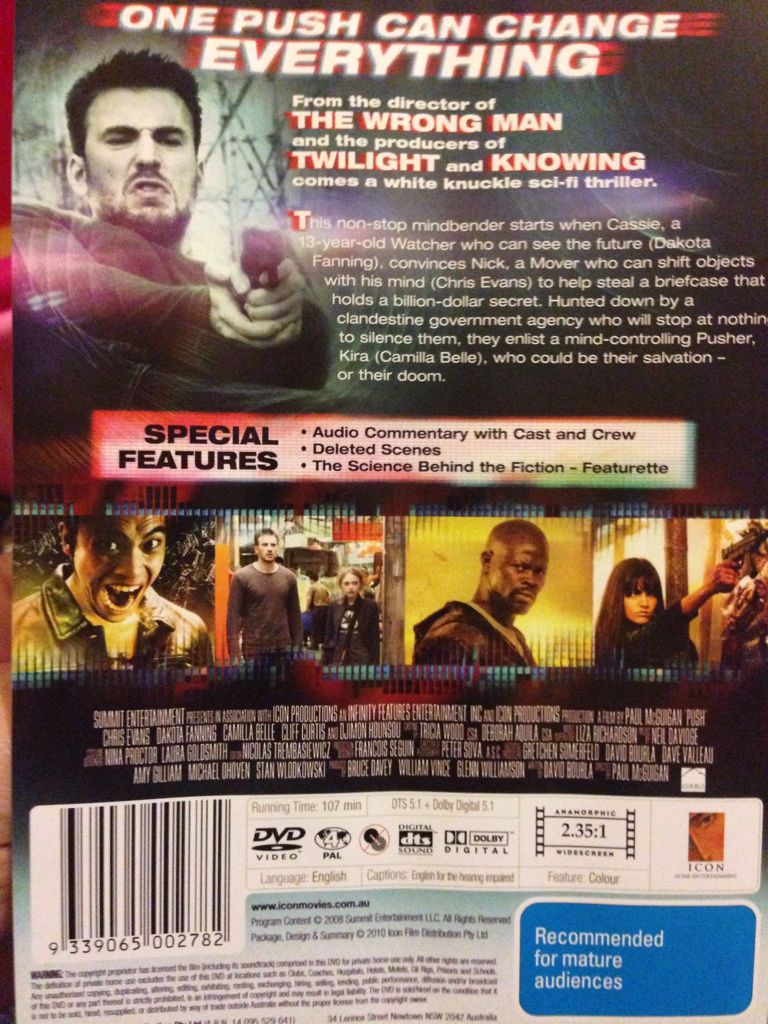 Push DVD movie collectible [Barcode 9339065002782] - Main Image 2