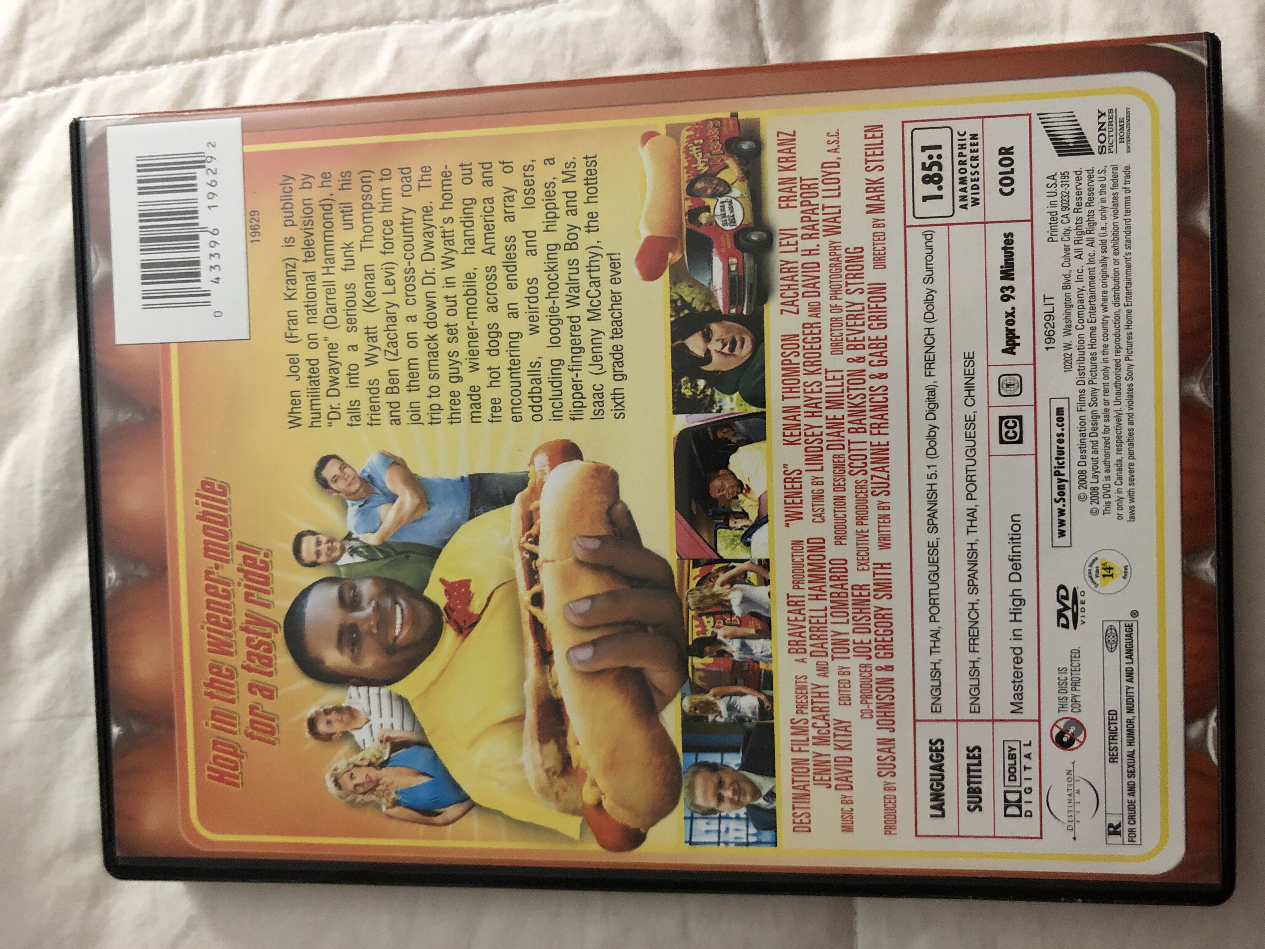 Wieners DVD movie collectible [Barcode 043396196292] - Main Image 2