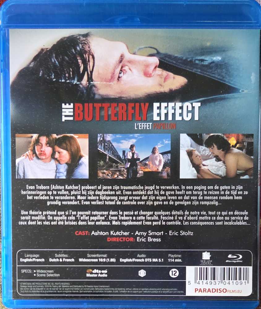 The Butterfly Effect Blu-ray movie collectible [Barcode 5414937041091] - Main Image 2