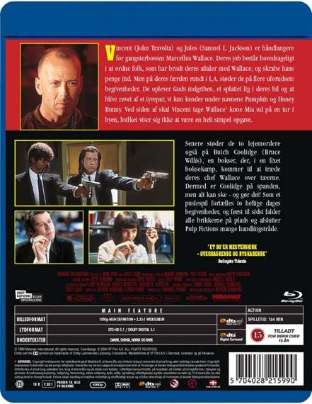 Pulp Fiction 4K Ultra HD movie collectible [Barcode 5060223762050] - Main Image 2