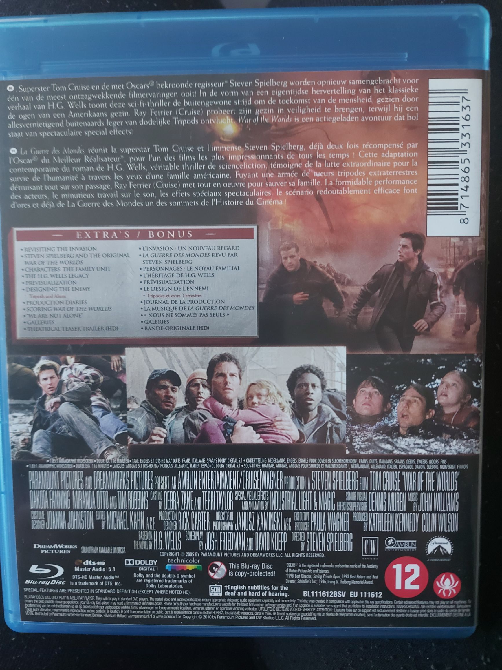 War of the Worlds Blu-ray movie collectible [Barcode 8714865331637] - Main Image 2