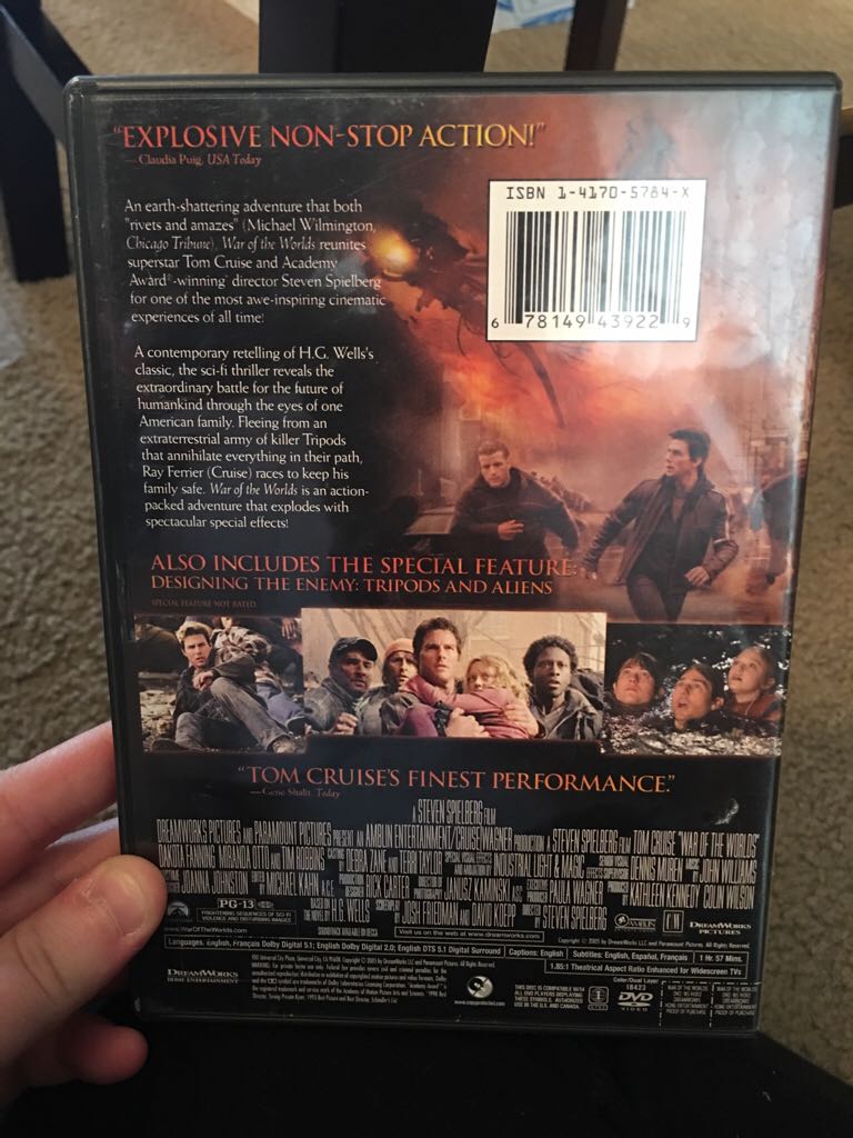 War of the Worlds DVD movie collectible - Main Image 2