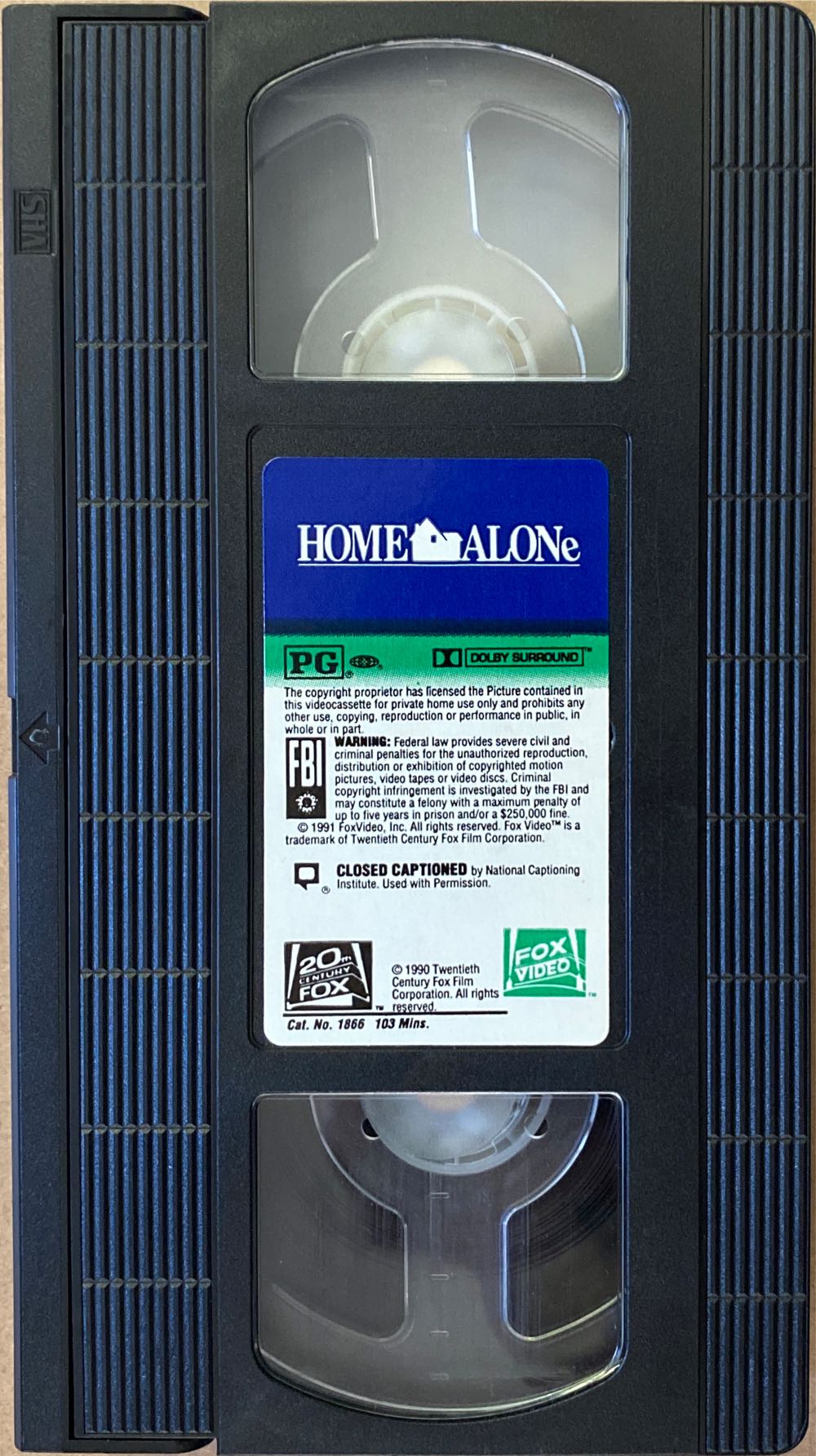 Home Alone VHS movie collectible [Barcode 086162186639] - Main Image 3
