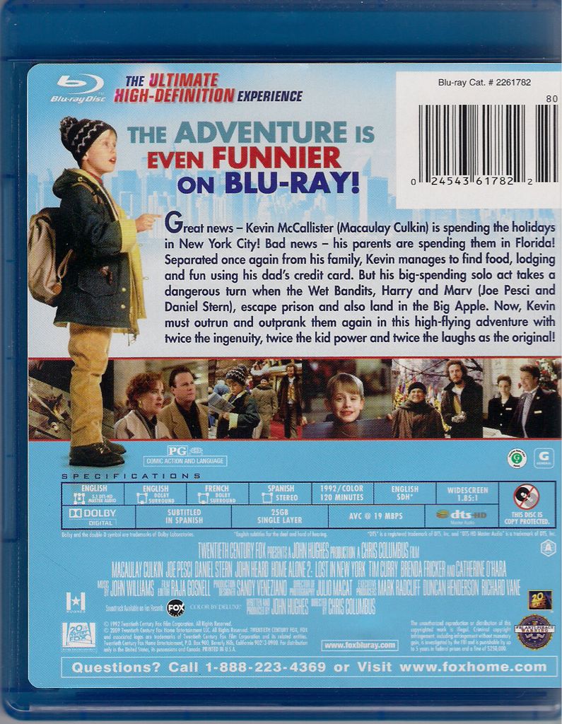 Home Alone Blu-ray movie collectible [Barcode 9321337115573] - Main Image 2