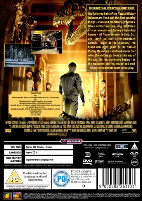Night at the Museum DVD movie collectible [Barcode 086162135422] - Main Image 2