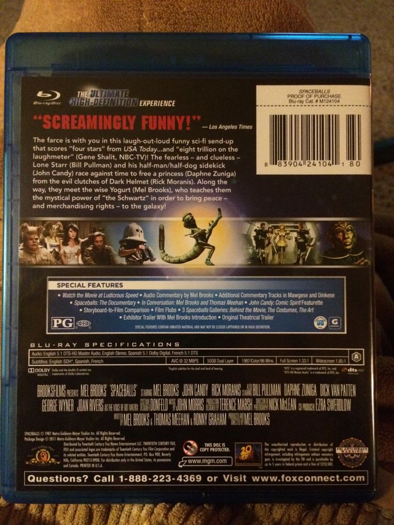 Spaceballs Blu-ray movie collectible - Main Image 2