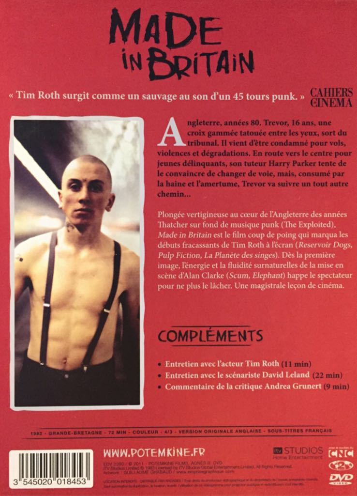 Made In Britain DVD movie collectible [Barcode 3545020018453] - Main Image 2