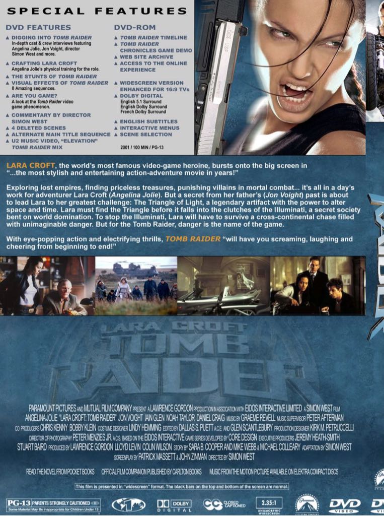 Lara Croft - Tomb Raider DVD movie collectible [Barcode 097363367598] - Main Image 2