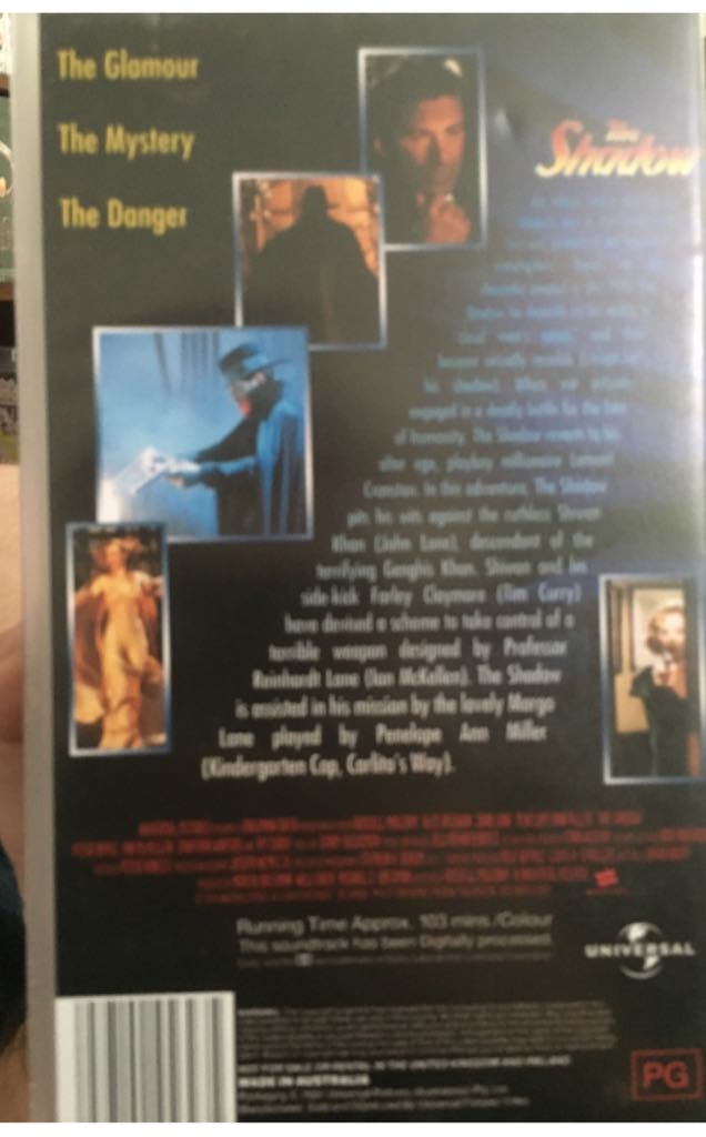 The Shadow VHS movie collectible [Barcode 5014437181329] - Main Image 2