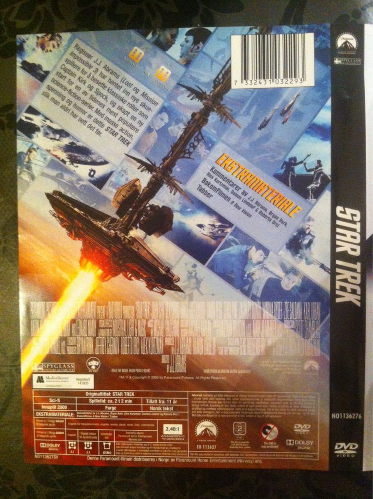 Star Trek DVD movie collectible [Barcode 7332431032293] - Main Image 2