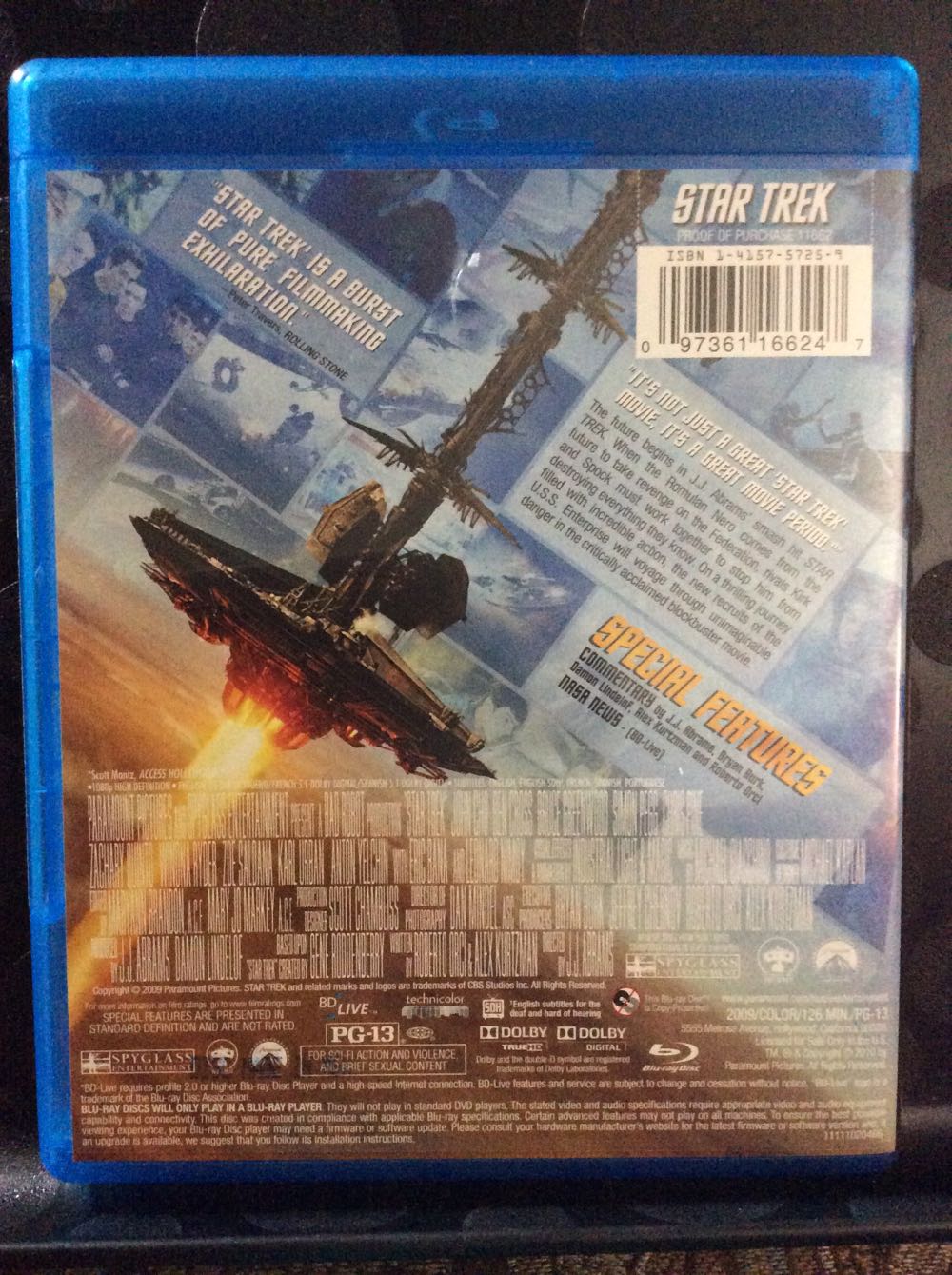 Star Trek Blu-ray movie collectible [Barcode 9324915039070] - Main Image 2