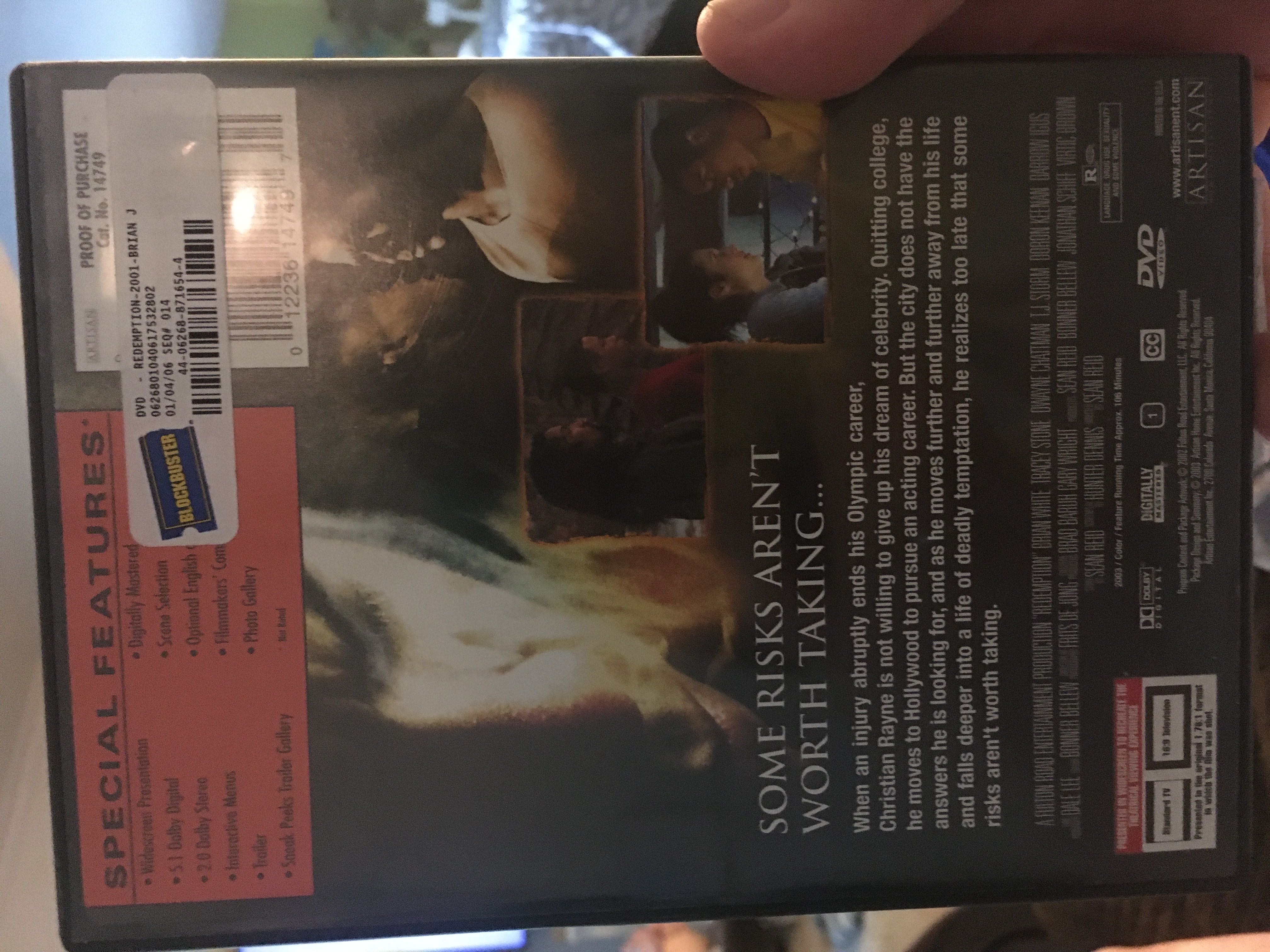 Redemption DVD-R movie collectible [Barcode 012236147497] - Main Image 2