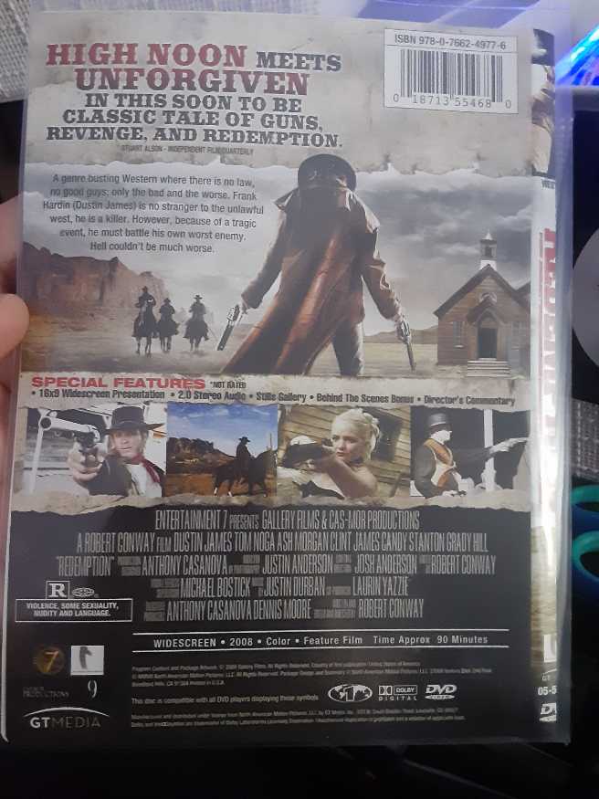 Redemption: High Noon Meets Unforgiven In This Soon To Be Classic Tale Of Guns, Revenge, And Redemption. (018713554680 - DVD) DVD movie collectible [Barcode 018713554680] - Main Image 3