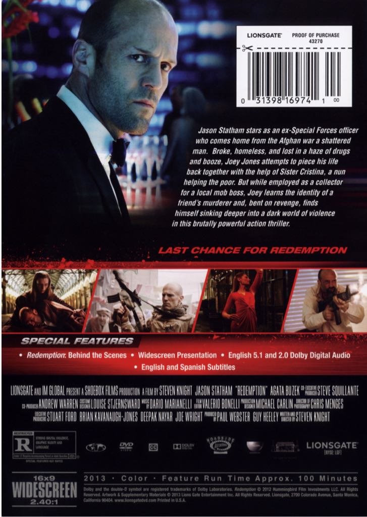 Redemption DVD-R movie collectible [Barcode 3333297912952] - Main Image 2