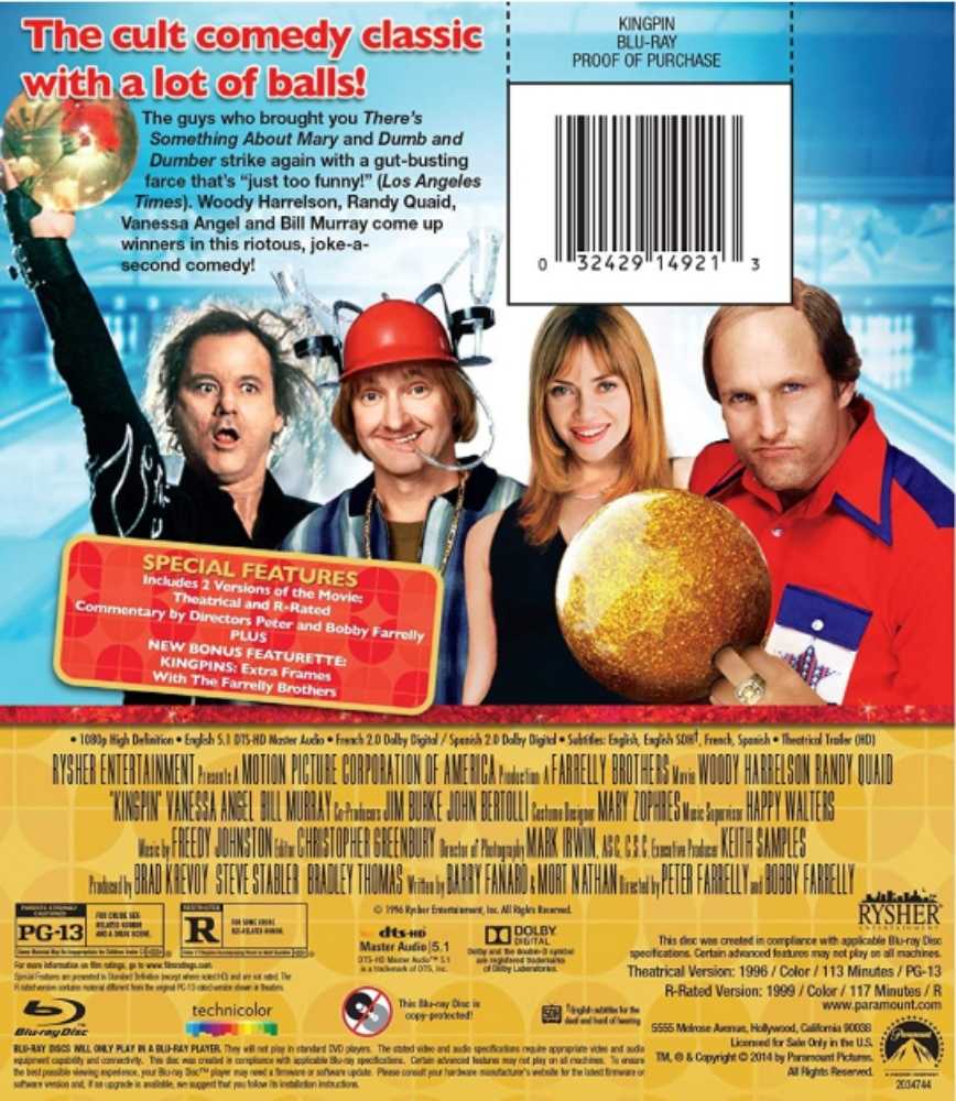 Kingpin Blu-ray movie collectible [Barcode 032429149213] - Main Image 4