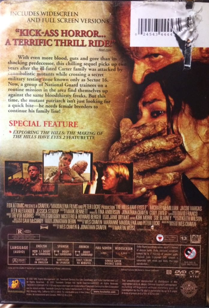The Hills Have Eyes 2 (Book 4) DVD movie collectible [Barcode 4010232045737] - Main Image 2