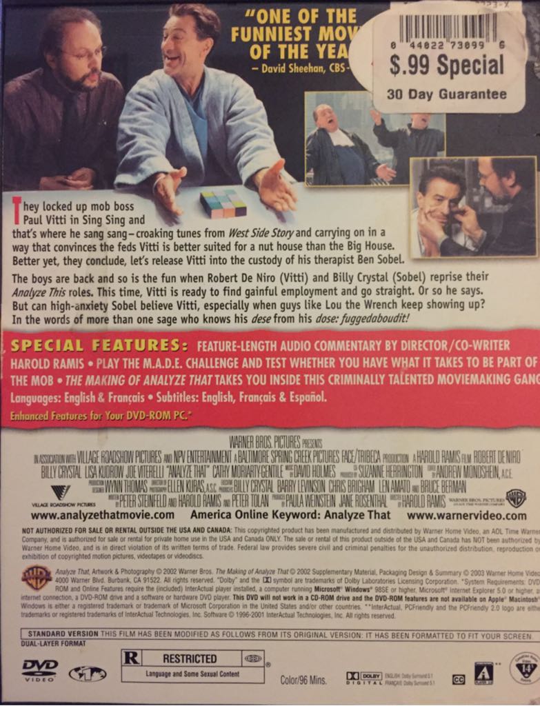 Analyze 2: That DVD movie collectible [Barcode 085392770922] - Main Image 2