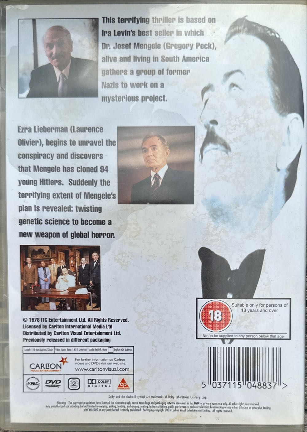 The Boys From Brazil DVD movie collectible [Barcode 5037115048837] - Main Image 2