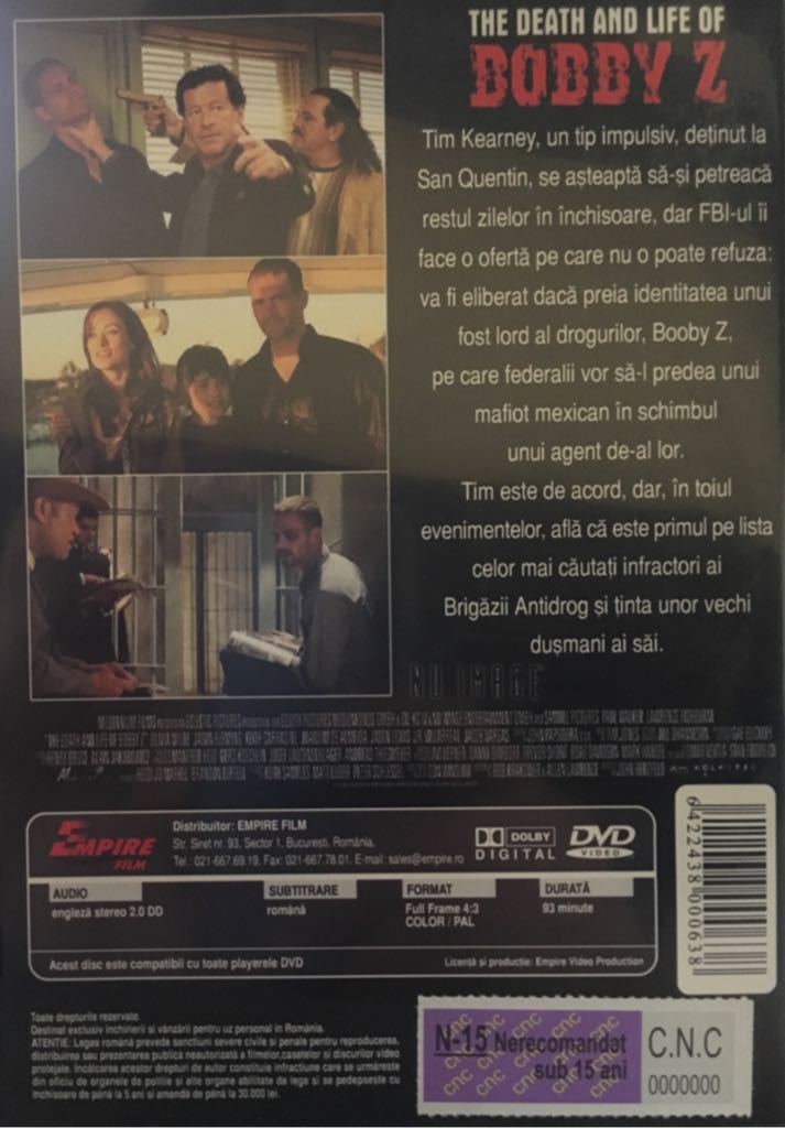 Bobby Z * DVD movie collectible [Barcode 043396220652] - Main Image 2