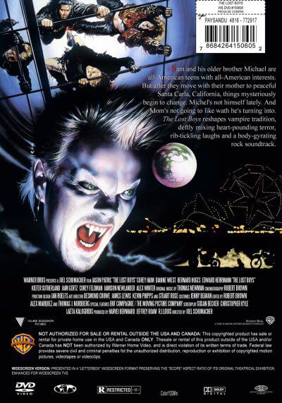 The Lost Boys Blu-ray movie collectible [Barcode 085391184928] - Main Image 2